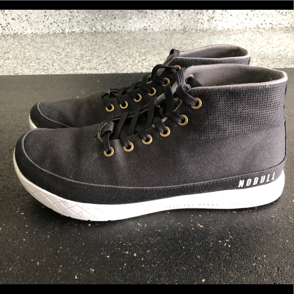 NoBull Canvas Trainers Black (Mid) - M 8, W 9.5